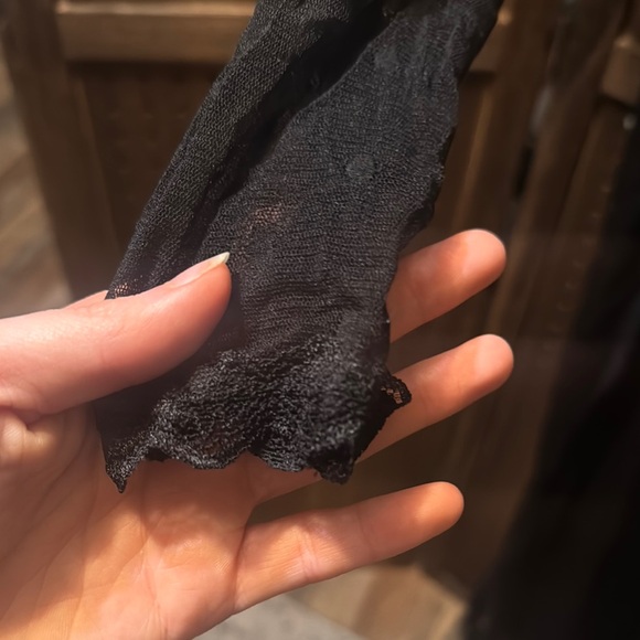 Candy man Candyman Black Perforated Robe - Picture 8 of 14